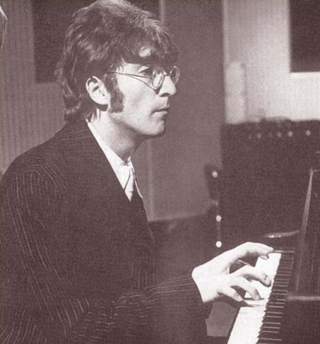 John at the piano